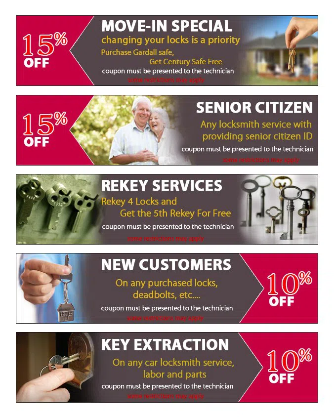 Galaxy Locksmith Store Ellenton, FL 941-564-3370 - coupon23-set-five